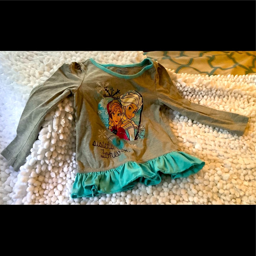 👯‍♀️Disney Frozen Sisters Forever Peplum Top(3T)👯‍♀️